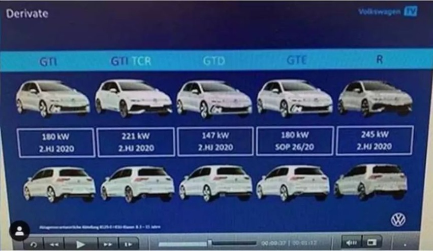 第八代高尔夫动力信息曝光，前驱300匹挑战思域TYPE-R？