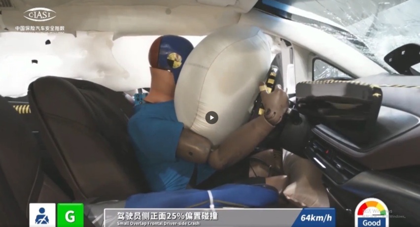 车内乘员安全全优，别克世纪通关中保研测试，小偏置碰撞零缺陷