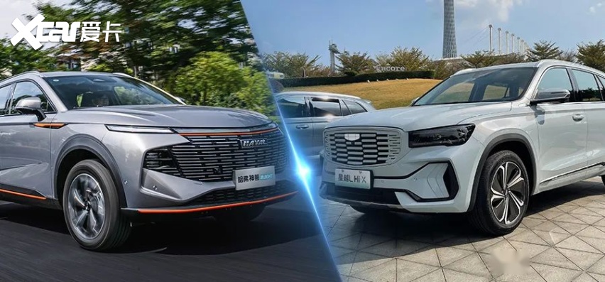国产混动车型对决，神兽混动DHT能碾压星越L油电混动版？