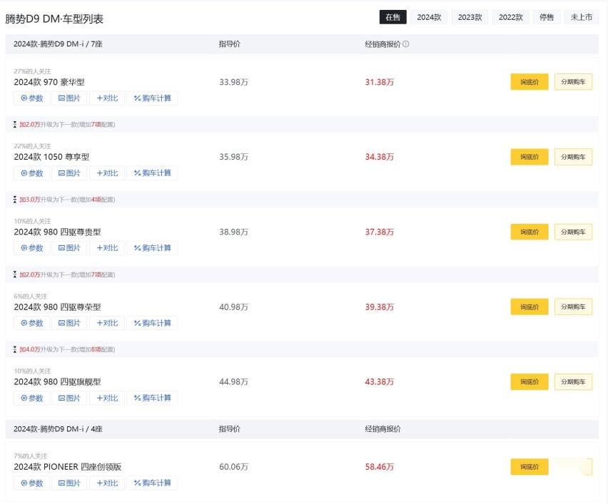 2025款腾势D9即将来袭 现款优惠可观 该选现款还是等老款？