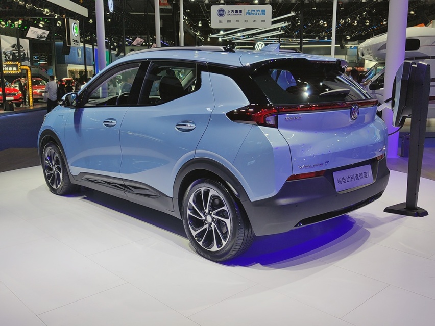 续航500km的纯电动SUV，车展实拍别克微蓝7