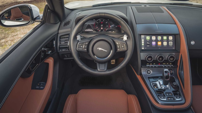 2022款捷豹F-type P450官图曝光,搭载V8发动机
