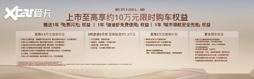 售29.98万起 纯电续航960公里 腾势N8L纯电版正式上市