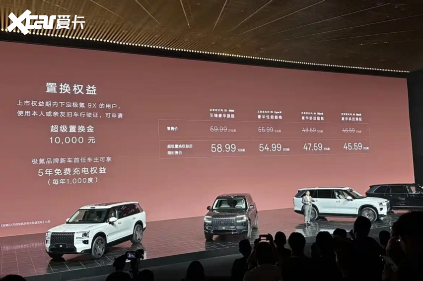 极氪9X上市46.59万起，问界M9都不一定是对手