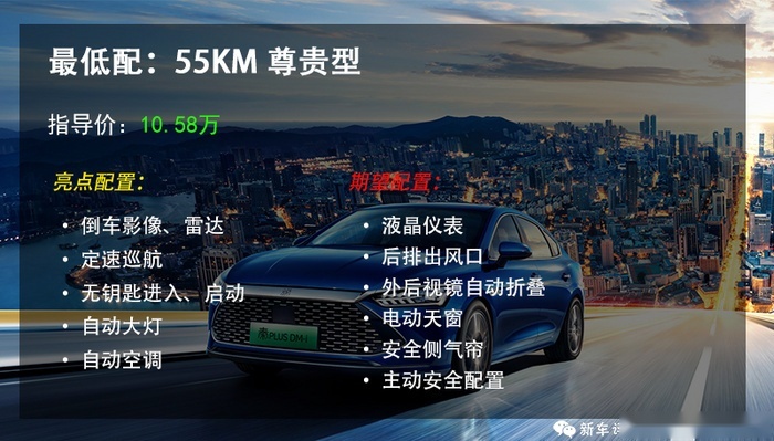 比亚迪首款DM-i量产车10.58万起，这价格怎么买不亏？
