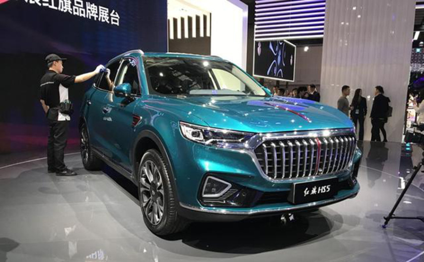 实拍红旗3款SUV，红旗中型SUV HS5预售价公布，20万
