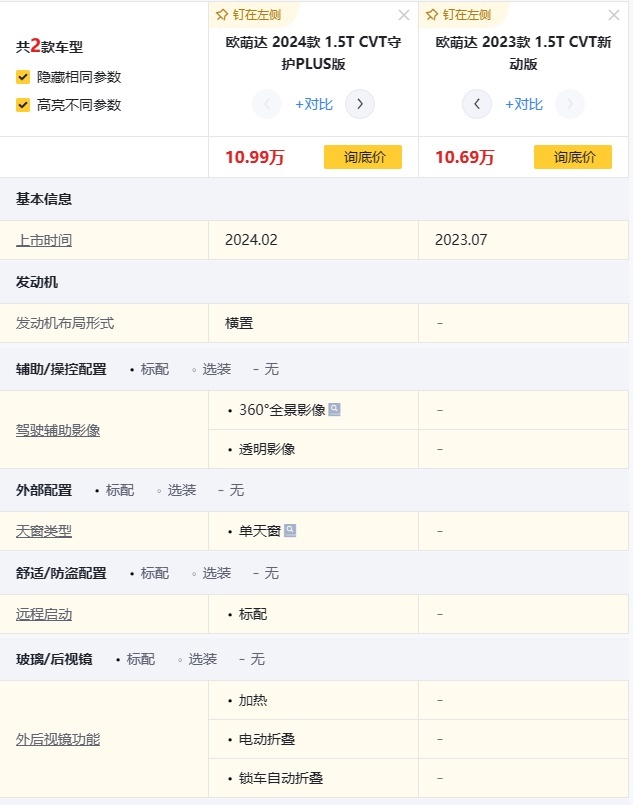 奇瑞欧萌达新款预售，起售价10.99万，怎么还是卤素大灯？