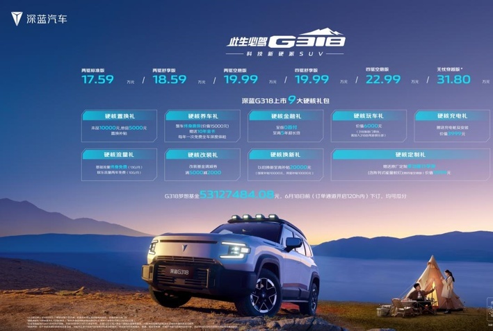 深蓝G318正式上市，五大创新特性引领未来SUV发展方向