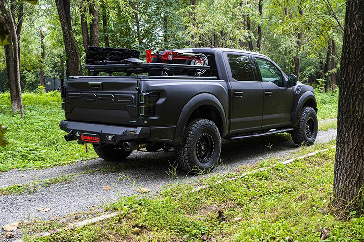 福特F-150LTD全车改装猛禽外观，整车定制喷涂汽车防爆装甲漆效果