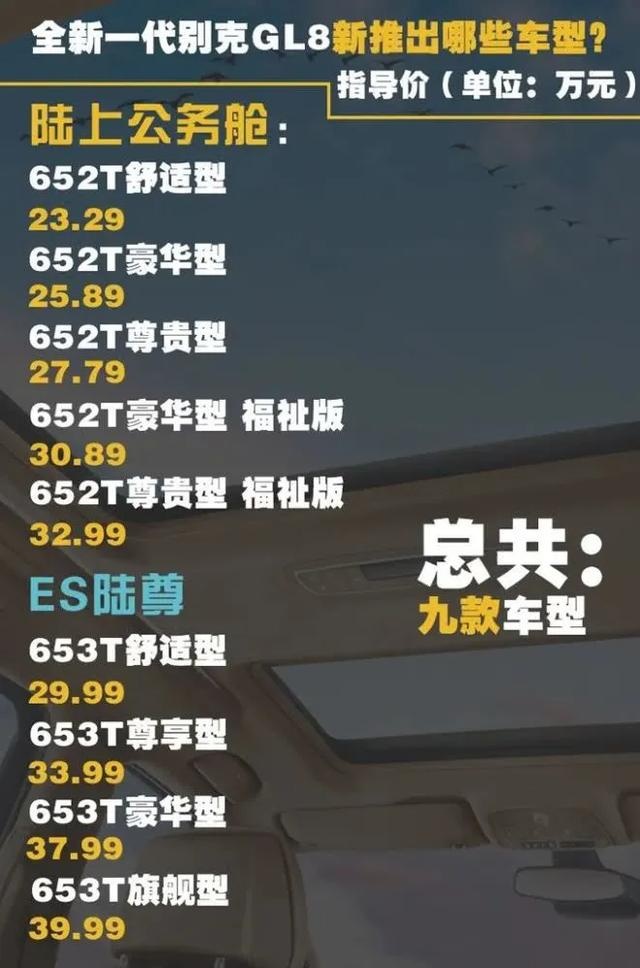 全新别克GL8宜商又宜家 9款车型我推荐这么选