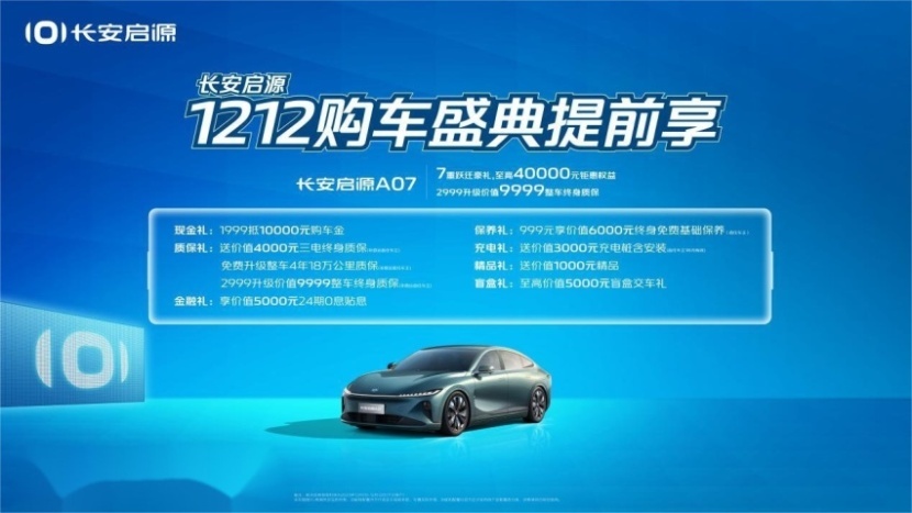 新年换新车？长安启源1212购车盛典提前享！