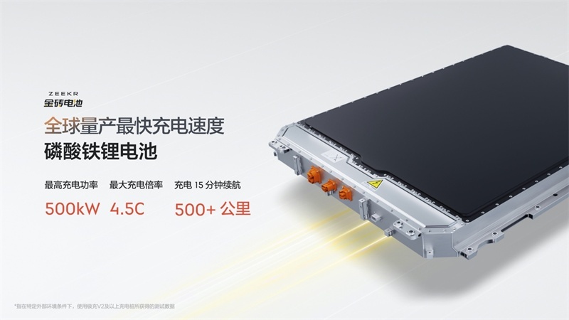 金砖一刻行千里，极氪发布全球量产最快充电速度的磷酸铁锂电池
