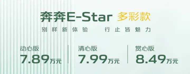 停产半年后，长安奔奔E-Star重新上市，7.89万起售