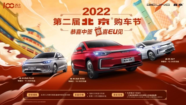恭喜中签“京”喜EU见-北京汽车推钜惠3重奏+无忧7项礼