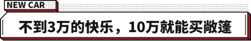 买了开心好几年！这些大玩具2.88万起 敞篷也不到10万？