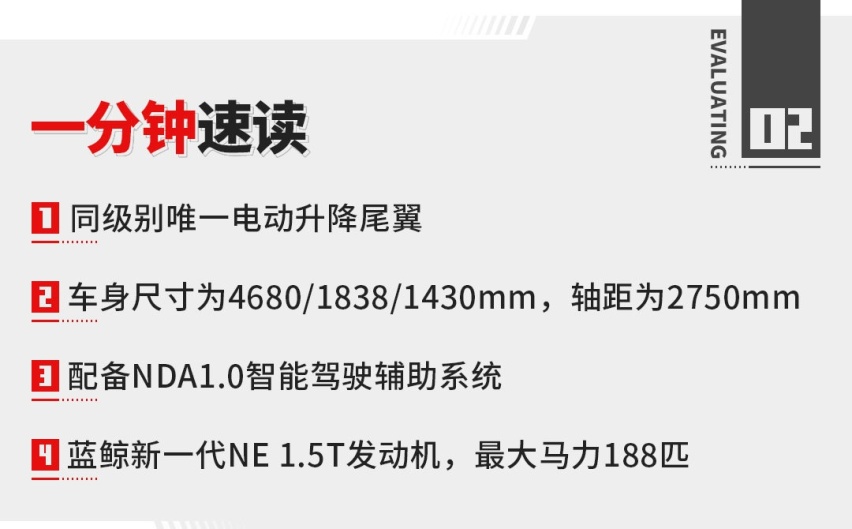 颜值高得离谱！同级唯一电动尾翼 这新车有爆款的潜质
