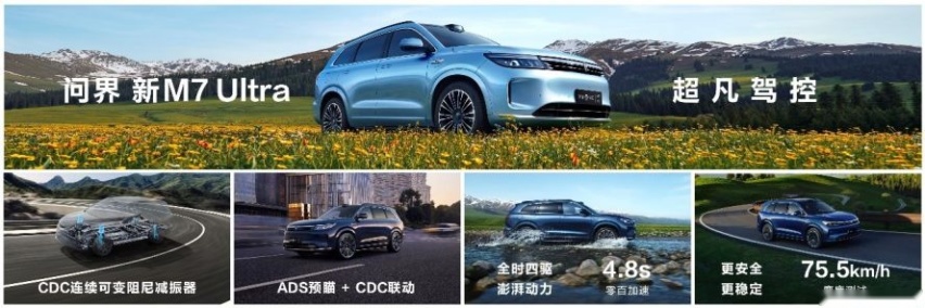 “国民SUV”再升级，问界新M7 Ultra售28.98万起，上市即交