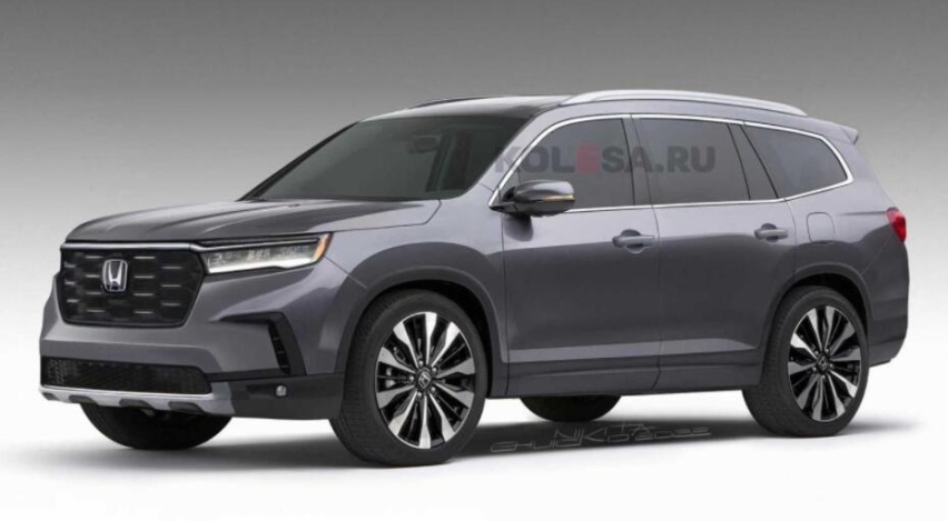 要做最强悍SUV！搭载3.5L V6发动机，本田Pilot假想图曝光