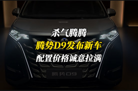 杀气腾腾！腾势D9发布尊航版和至尊版，配置太高诚意太足