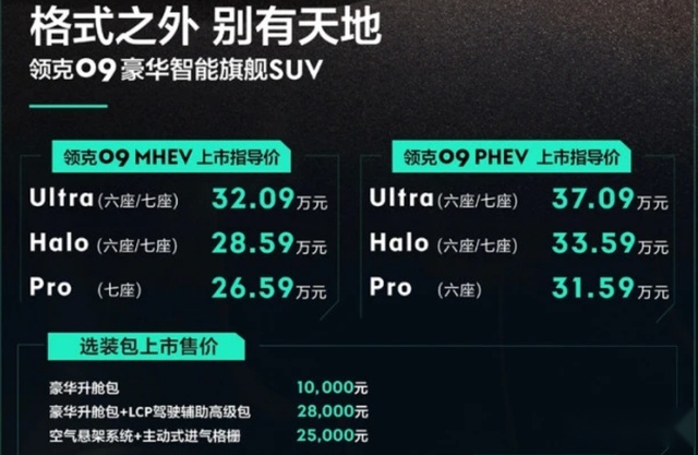 理想ONE和岚图FREE的劲敌：领克09强势入场