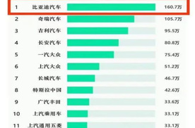 比亚迪销量领跑 中国品牌携手共筑世界级品牌格局