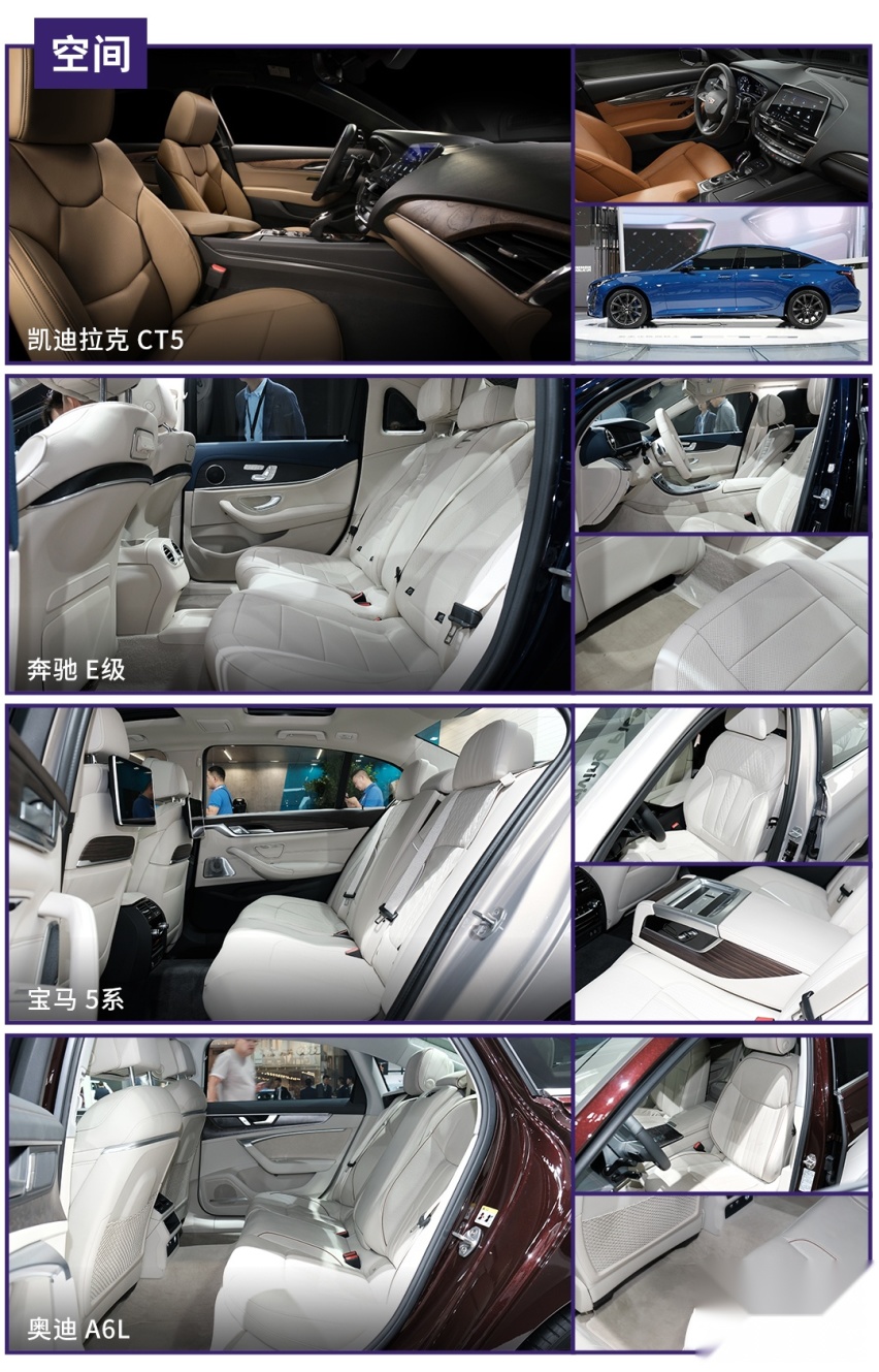 越级挑战BBA豪强？凯迪拉克CT5对比E级/5系/奥迪A6L