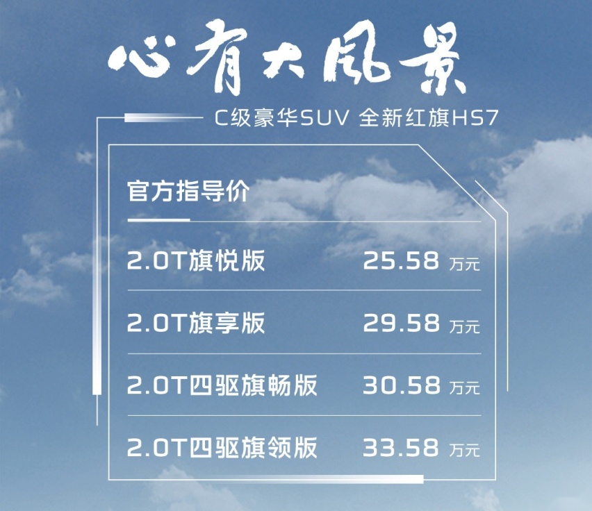 学会放下身段，全新红旗HS7成都车展上市，定价够意思