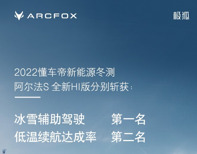 斩获两项权威奖项 极狐阿尔法S 全新HI版展现硬实力