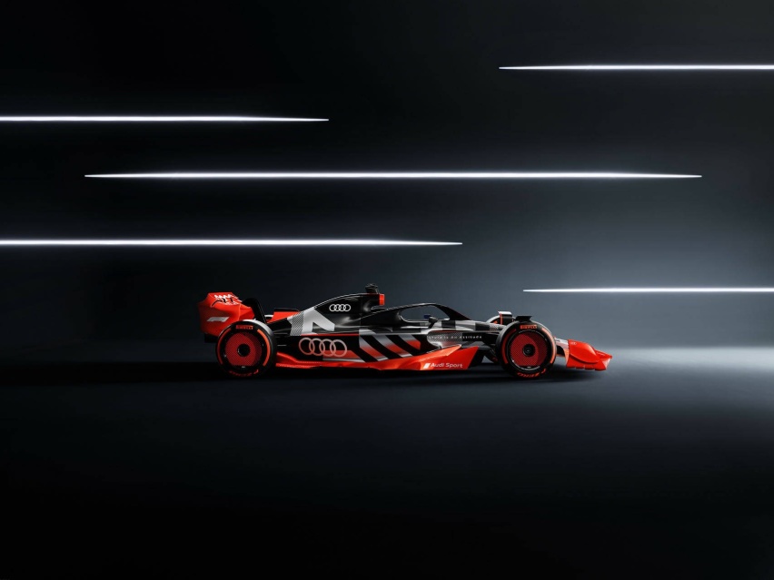 奥迪携拥有四环品牌涂装的F1展车登陆上海国际车展