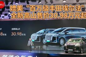 全新高山售价30.98万起 媲美“百万级丰田埃尔法”