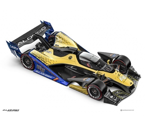 IndyCar概念车，装个翅膀就是未来的太空战机了吧