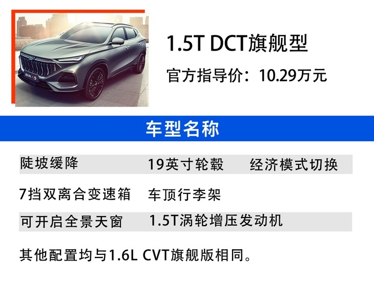 长安欧尚X5购车手册，1.5T DCT 尊贵型最值得入手