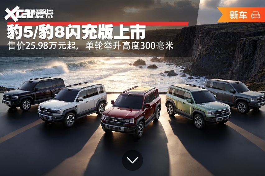 售25.98万元起 豹5/豹8闪充版上市 单轮举升高度300毫米