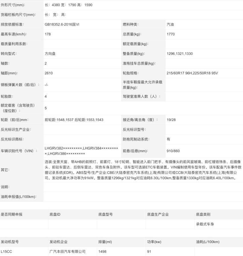 新车申报图曝光 铁打的缤智能带给我们哪些惊喜？