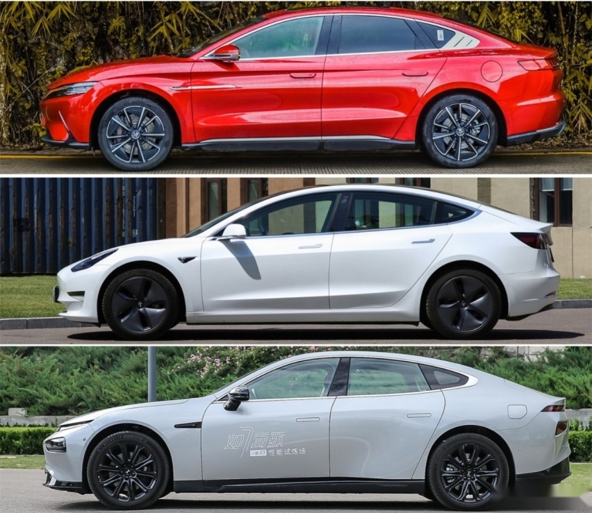 实车对比汉EV/Model3/P7，30万预算你选谁？