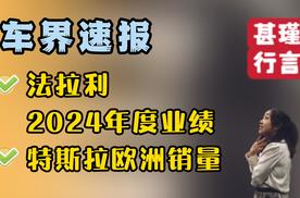 车界速报—法拉利2024年度业绩、特斯拉欧洲销量