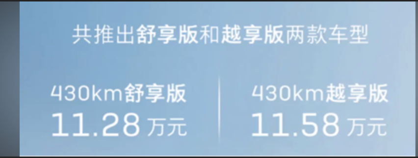 别克微蓝6换装磷酸铁锂电池，续航降近百公里，售价却只有11.28万？