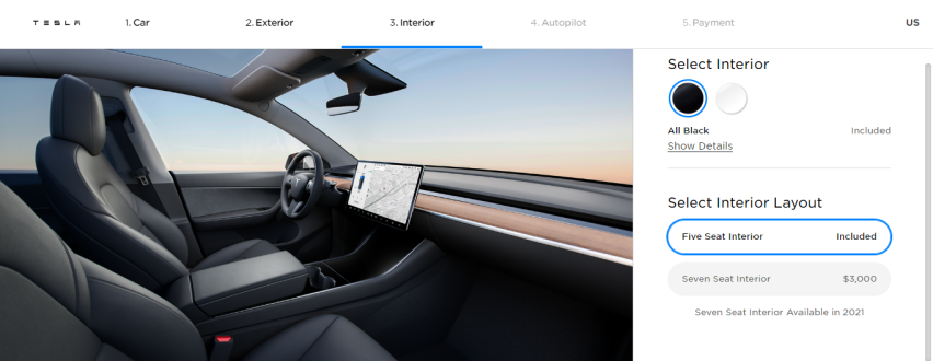 Model Y 海外版可选7座！2万人民币