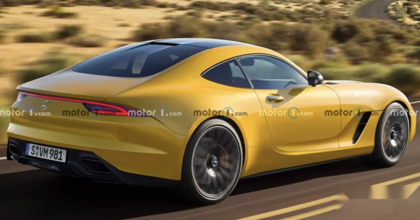 新一代奔驰AMG GT渲染图发布，贯穿尾灯已成定局