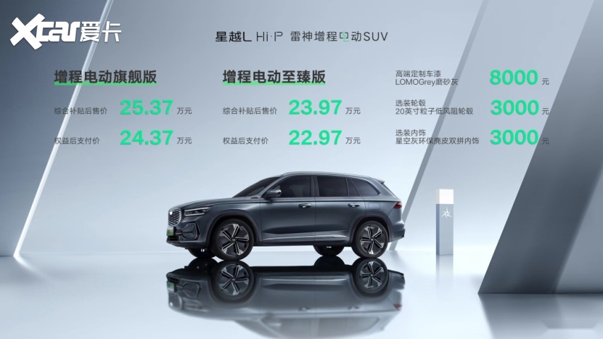 最贵的吉利SUV来了，23.97万元起售！