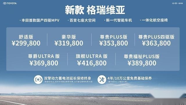 增加四驱版本 新款格瑞维亚上市入门价不到30万元！