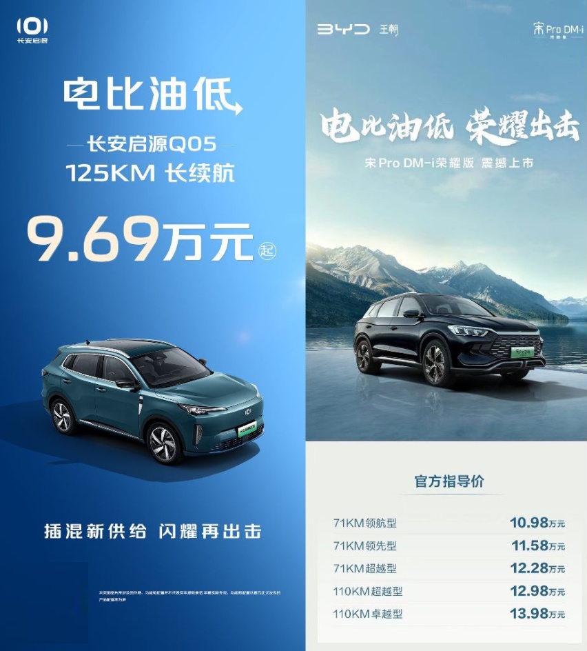 击穿行业价格底线，长安启源Q05 125KM长续航9.69万元起