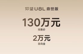 百万级行政豪华SUV新物种！仰望U8L鼎世版开启预售