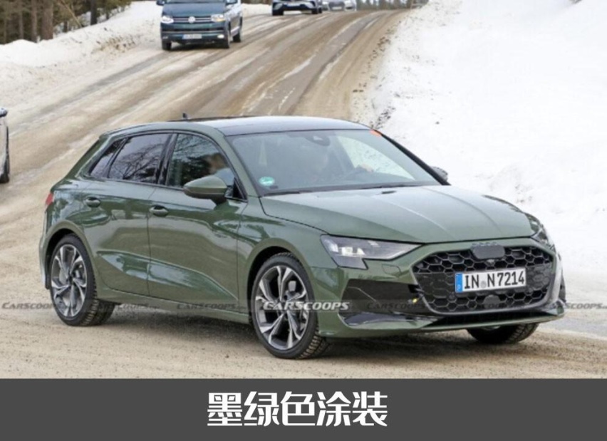 改款奥迪 A3 Sportback低伪谍照曝光，外观微调，或将年内上市