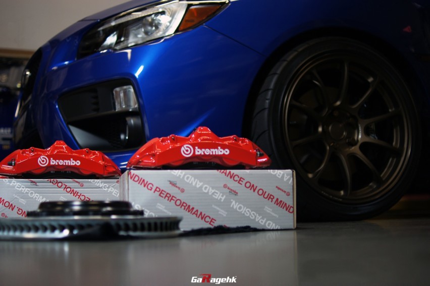 狂野之蓝，斯巴鲁WRX STI改装Brembo GT刹车套件