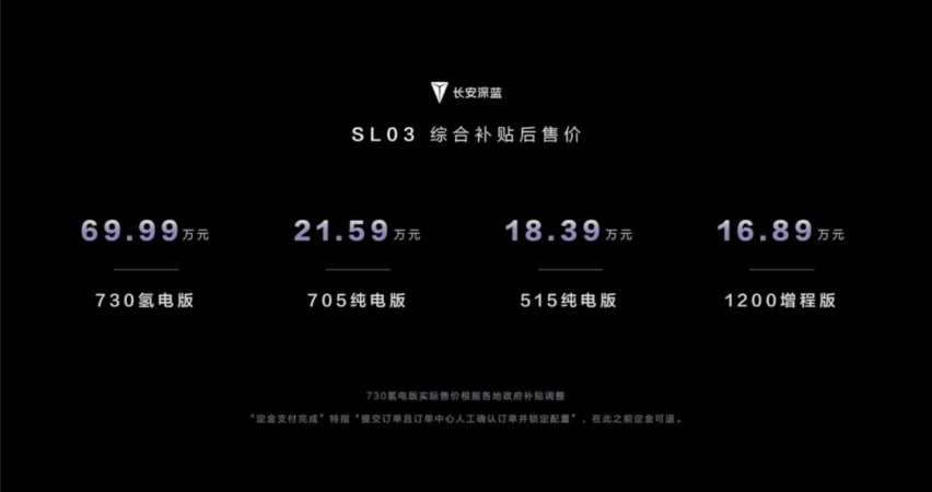 看比亚迪有点飘，长安深蓝拿起了 03 大刀