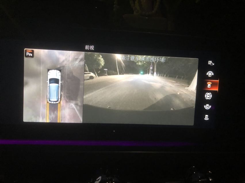 2020款奔驰GLE350改装原厂360全景效果