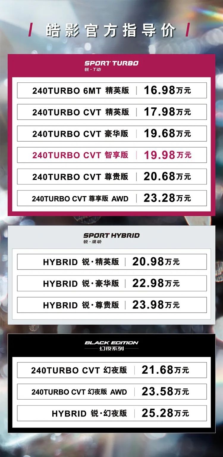皓影全新智享版“出道”，幻夜系列黑白CP“成团”