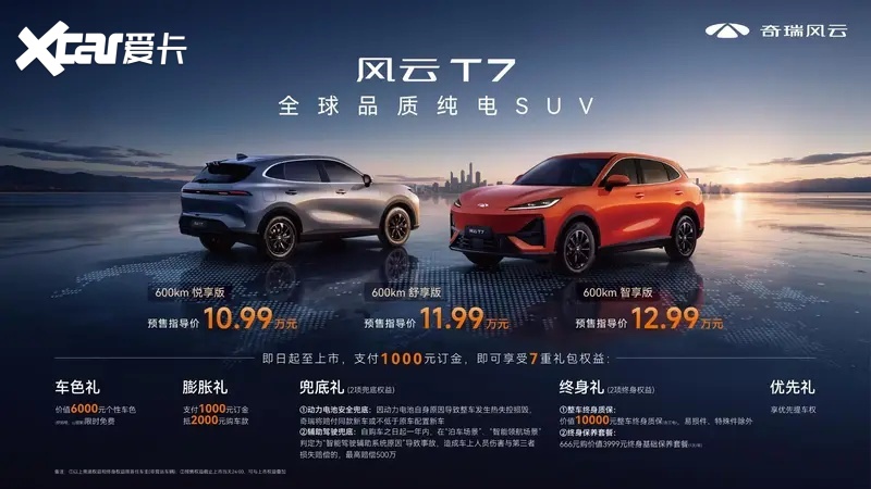 生而全球，淬炼而归：风云T7正式开启预售，10.99万元起