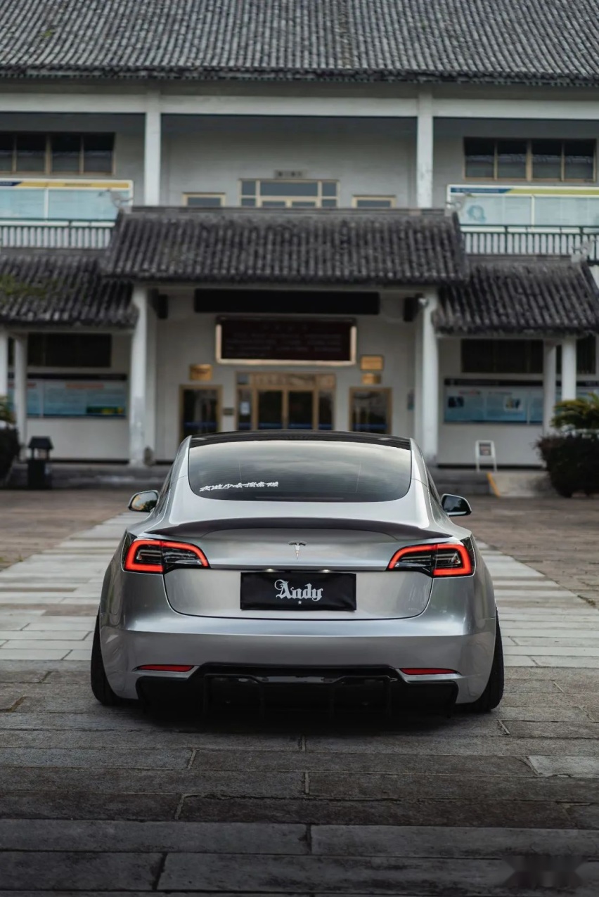 姿态风特斯拉Model 3，从迷彩战斗范变身成优雅绅士